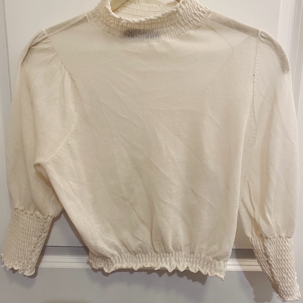 Sheer White Crop Top